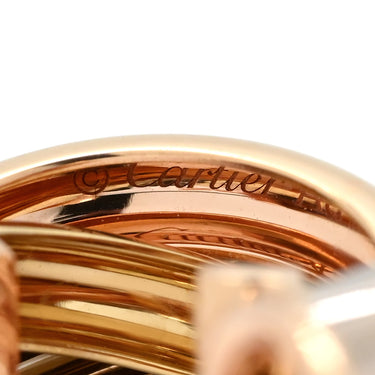 カルティエ Cartier トリニティ クラシックモデル ホワイトゴールドXイエローゴールドXピンクゴールド K18YG K18PG K18WG ピアス Cartier Au750 18K スリーカラー