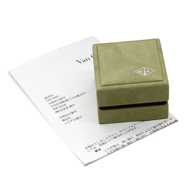 ヴァンクリーフアーペル Van Cleef & Arpels ヴィンテージ アルハンブラ VCARO9VA00 イエローゴールド×グリーン K18YG マラカイト ネックレス Au750 18K YG 緑 マラカイト