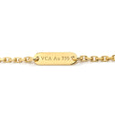 ヴァンクリーフアーペル Van Cleef & Arpels ヴィンテージ アルハンブラ VCARO9VA00 イエローゴールド×グリーン K18YG マラカイト ネックレス Au750 18K YG 緑 マラカイト