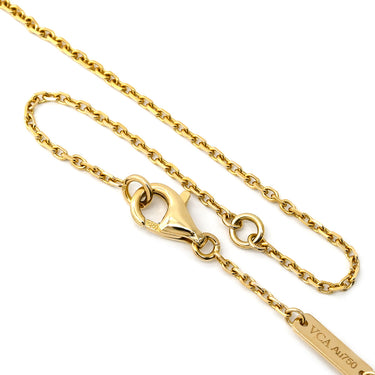 ヴァンクリーフアーペル Van Cleef & Arpels ヴィンテージ アルハンブラ ペンダント VCARA45800 ブラック×イエローゴールド K18YG オニキス ネックレス 750 18K YG 黒 オニキス
