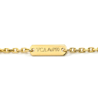 ヴァンクリーフアーペル Van Cleef & Arpels ヴィンテージ アルハンブラ ペンダント VCARA45800 ブラック×イエローゴールド K18YG オニキス ネックレス 750 18K YG 黒 オニキス