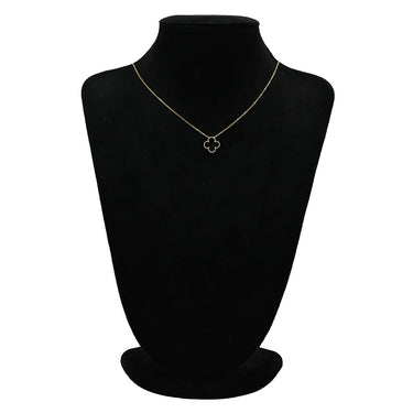ヴァンクリーフアーペル Van Cleef & Arpels ヴィンテージ アルハンブラ ペンダント VCARA45800 ブラック×イエローゴールド K18YG オニキス ネックレス 750 18K YG 黒 オニキス