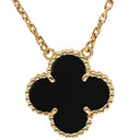 ヴァンクリーフアーペル Van Cleef & Arpels ヴィンテージ アルハンブラ ペンダント VCARA45800 ブラック×イエローゴールド K18YG オニキス ネックレス Au750 18K 黒 オニキス