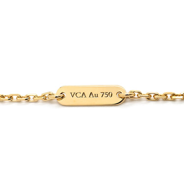ヴァンクリーフアーペル Van Cleef & Arpels ヴィンテージ アルハンブラ ペンダント VCARA45800 ブラック×イエローゴールド K18YG オニキス ネックレス Au750 18K 黒 オニキス