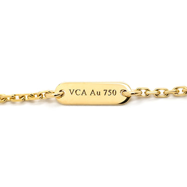 ヴァンクリーフアーペル Van Cleef & Arpels ヴィンテージ アルハンブラ VCARO9VA00 グリーンXイエローゴールド K18YG マラカイト ネックレス Au750 18K YG 緑 マラカイト マット