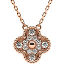 ヴァンクリーフアーペル Van Cleef & Arpels ヴィンテージアルハンブラ ペンダント VCARP2R300 ローズゴールド K18PG ダイヤモンド ネックレス Au750 PG 12粒 ダイヤ