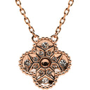 ヴァンクリーフアーペル Van Cleef & Arpels ヴィンテージアルハンブラ ペンダント VCARP2R300 ローズゴールド K18PG ダイヤモンド ネックレス Au750 PG 12粒 ダイヤ