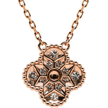 ヴァンクリーフアーペル Van Cleef & Arpels ヴィンテージアルハンブラ ペンダント VCARP2R300 ローズゴールド K18PG ダイヤモンド ネックレス Au750 PG 12粒 ダイヤ