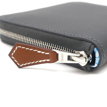 エルメス HERMES アザップ シルクイン コンパクト アルドワーズ ヴォーエプソン コインケース シルバー金具 新品 未使用 2025年製