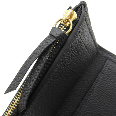 ルイヴィトン LOUIS VUITTON ポルトフォイユ ヴィクトリーヌ M80968 ブラック ベージュ モノグラムアンプラント 三つ折り財布 ゴールド金具 コンパクト財布
