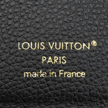 ルイヴィトン LOUIS VUITTON ポルトフォイユ ヴィクトリーヌ M80968 ブラック ベージュ モノグラムアンプラント 三つ折り財布 ゴールド金具 コンパクト財布