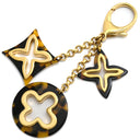 ルイヴィトン LOUIS VUITTON ビジュー サック アンソレンス M65087 ブラウン メタル プラスチック バッグチャーム ゴールド金具 茶 LVロゴ キーホルダー マーブル