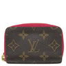 ルイヴィトン LOUIS VUITTON ミュルティカルト M61299 フューシャ モノグラムキャンバス カードケース ゴールド金具 名刺入れ コインケース 茶