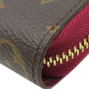 ルイヴィトン LOUIS VUITTON ミュルティカルト M61299 フューシャ モノグラムキャンバス カードケース ゴールド金具 名刺入れ コインケース 茶