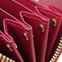 ルイヴィトン LOUIS VUITTON ミュルティカルト M61299 フューシャ モノグラムキャンバス カードケース ゴールド金具 名刺入れ コインケース 茶