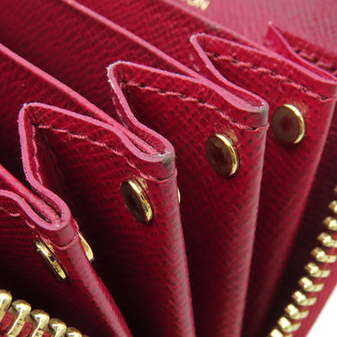 ルイヴィトン LOUIS VUITTON ミュルティカルト M61299 フューシャ モノグラムキャンバス カードケース ゴールド金具 名刺入れ コインケース 茶