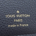 ルイヴィトン LOUIS VUITTON ポルトフォイユ ヴィクトリーヌ M64577 マリーヌルージュ モノグラムアンプラント 三つ折り財布 ゴールド金具 紺 赤