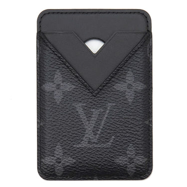 ルイヴィトン LOUIS VUITTON ポルト カルト マグネット M12602 モノグラムエクリプス レザー モノグラムエクリプスキャンバス カードケース 黒 MagSafe スマホアクセサリー