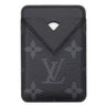 ルイヴィトン LOUIS VUITTON ポルト カルト マグネット M12602 モノグラムエクリプス レザー モノグラムエクリプスキャンバス カードケース 黒 MagSafe スマホアクセサリー