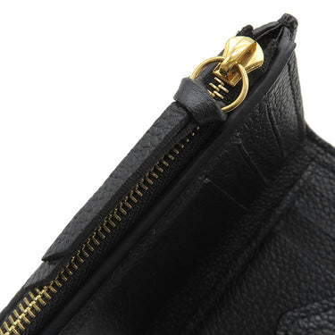 ルイヴィトン LOUIS VUITTON ポルトフォイユ ヴィクトリーヌ M80968 ブラック ベージュ モノグラムアンプラント 三つ折り財布 ゴールド金具 黒 コンパクト財布