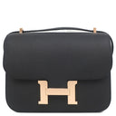 エルメス HERMES コンスタンスミニ 3 ミロワール ブラック ヴォーエプソン ショルダーバッグ ピンクゴールド金具 黒 PG RG