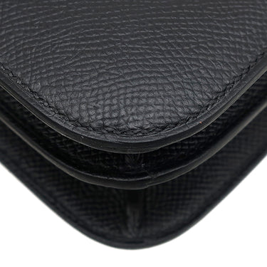 エルメス HERMES コンスタンスミニ 3 ミロワール ブラック ヴォーエプソン ショルダーバッグ ピンクゴールド金具 黒 PG RG
