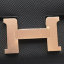 エルメス HERMES コンスタンスミニ 3 ミロワール ブラック ヴォーエプソン ショルダーバッグ ピンクゴールド金具 黒 PG RG