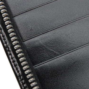 モンブラン Montblanc マイスターシュテュック ジップ式 ラージ オルガナイザー ブラック レザー 手帳カバー シルバー金具 黒 手帳 システム手帳 バインダー