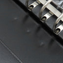 モンブラン Montblanc マイスターシュテュック ジップ式 ラージ オルガナイザー ブラック レザー 手帳カバー シルバー金具 黒 手帳 システム手帳 バインダー