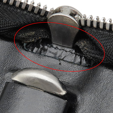 モンブラン Montblanc マイスターシュテュック ジップ式 ラージ オルガナイザー ブラック レザー 手帳カバー シルバー金具 黒 手帳 システム手帳 バインダー