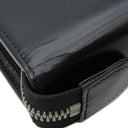 モンブラン Montblanc マイスターシュテュック ジップ式 ラージ オルガナイザー ブラック レザー 手帳カバー シルバー金具 黒 手帳 システム手帳 バインダー