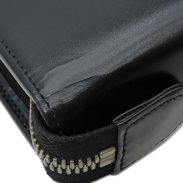 モンブラン Montblanc マイスターシュテュック ジップ式 ラージ オルガナイザー ブラック レザー 手帳カバー シルバー金具 黒 手帳 システム手帳 バインダー