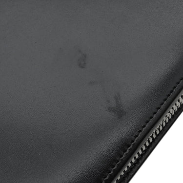 モンブラン Montblanc マイスターシュテュック ジップ式 ラージ オルガナイザー ブラック レザー 手帳カバー シルバー金具 黒 手帳 システム手帳 バインダー