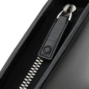 モンブラン Montblanc マイスターシュテュック ジップ式 ラージ オルガナイザー ブラック レザー 手帳カバー シルバー金具 黒 手帳 システム手帳 バインダー