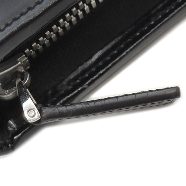 モンブラン Montblanc マイスターシュテュック ジップ式 ラージ オルガナイザー ブラック レザー 手帳カバー シルバー金具 黒 手帳 システム手帳 バインダー