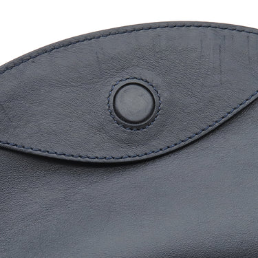 ベルルッティ BERLUTI スクリットアラベスク バックパック ネイビー×アイボリー キャンバス レザー リュック・デイパック シルバー金具 バックパック