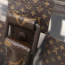 ルイヴィトン LOUIS VUITTON キーポル バンドリエール 25 M20872 モノグラムチェス モノグラムキャンバス PVC 2WAYバッグ 茶 スケルトン ブラウン金具