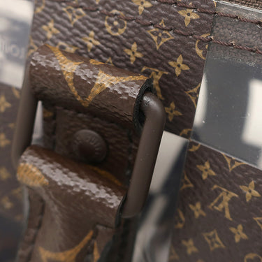 ルイヴィトン LOUIS VUITTON キーポル バンドリエール 25 M20872 モノグラムチェス モノグラムキャンバス PVC 2WAYバッグ 茶 スケルトン ブラウン金具