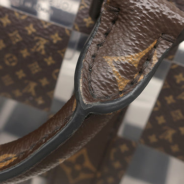 ルイヴィトン LOUIS VUITTON キーポル バンドリエール 25 M20872 モノグラムチェス モノグラムキャンバス PVC 2WAYバッグ 茶 スケルトン ブラウン金具