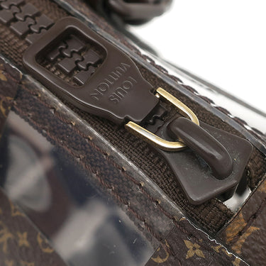 ルイヴィトン LOUIS VUITTON キーポル バンドリエール 25 M20872 モノグラムチェス モノグラムキャンバス PVC 2WAYバッグ 茶 スケルトン ブラウン金具