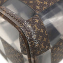 ルイヴィトン LOUIS VUITTON キーポル バンドリエール 25 M20872 モノグラムチェス モノグラムキャンバス PVC 2WAYバッグ 茶 スケルトン ブラウン金具