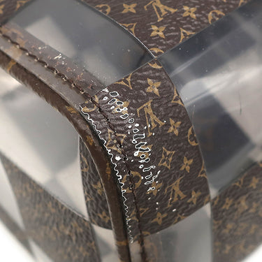 ルイヴィトン LOUIS VUITTON キーポル バンドリエール 25 M20872 モノグラムチェス モノグラムキャンバス PVC 2WAYバッグ 茶 スケルトン ブラウン金具