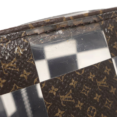 ルイヴィトン LOUIS VUITTON キーポル バンドリエール 25 M20872 モノグラムチェス モノグラムキャンバス PVC 2WAYバッグ 茶 スケルトン ブラウン金具