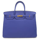 エルメス HERMES バーキン40 ブルーエレクトリック トゴ ハンドバッグ ゴールド金具 青