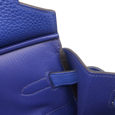 エルメス HERMES バーキン40 ブルーエレクトリック トゴ ハンドバッグ ゴールド金具 青