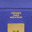 エルメス HERMES バーキン40 ブルーエレクトリック トゴ ハンドバッグ ゴールド金具 青