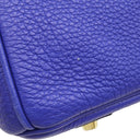 エルメス HERMES バーキン40 ブルーエレクトリック トゴ ハンドバッグ ゴールド金具 青