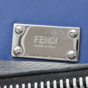 フェンディ FENDI ピーカブー アイコニック エッセンシャル 7VA476 ダークグレー×ブルー レザー 2WAYバッグ シルバー金具 ビジネスバッグ
