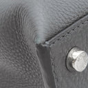 フェンディ FENDI ピーカブー アイコニック エッセンシャル 7VA476 ダークグレー×ブルー レザー 2WAYバッグ シルバー金具 ビジネスバッグ