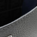 フェンディ FENDI ピーカブー アイコニック エッセンシャル 7VA476 ダークグレー×ブルー レザー 2WAYバッグ シルバー金具 ビジネスバッグ